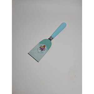 Dekoratif Çiçek Baskılı Mini Pasta Spatulası 21 Cm Mini Kek Pasta Spatulası Small Spatula