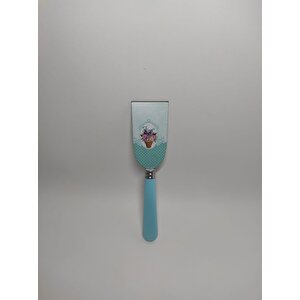 Dekoratif Çiçek Baskılı Mini Pasta Spatulası 21 Cm Mini Kek Pasta Spatulası Small Spatula
