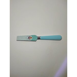 Mini Kek Pasta Spatulası Dekoratif Çiçek Baskılı Mini Pasta Spatulası 21 Cm Small Spatula