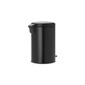 Newicon Matt Black Pedalli Çöp Kutusu 20l