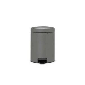 001-01- Newicon Concrete Grey Pedalli Çöp Kutusu 5l