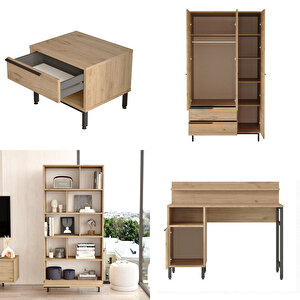 Robin Home Lidya Genç Odası Takımı 5'li Set Sepet