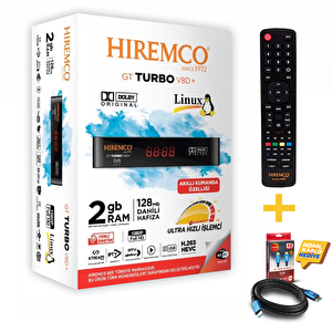 Hiremco Gt Turbo V8d Uydu Alıcısı - 4k Kablo Ve Kumanda