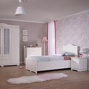 Classy Genç Odası Amortisörlü Bazalı Tek Kişilik Karyola 120x200 cm