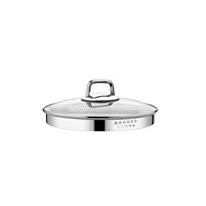 Diamond Strainer 8 Parça Süzgeç Paslanmaz Çelik Tencere Seti Cam Kapaklı