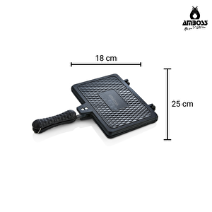 Amboss Kuvars Döküm Ocak Üstü Tost Tavası