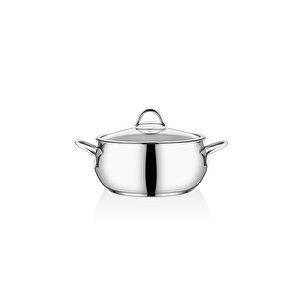 Moon 10 Parça Paslanmaz Çelik Cam Kapaklı T