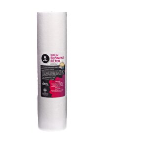Su Arıtma Cihazı Filtresi 5 Mikron Sediment Spun Filtre Açık Kasalı Cihazlar Için 1. Aşama Filtresi