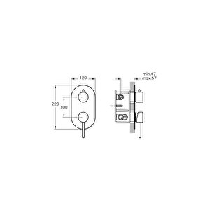 Minimax Ankastre Duş Bataryası A41652
