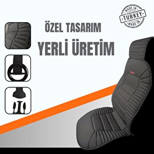 Oto Koltuk Minderi, Volkswagen Araçlarla Uyumlu 2'li Set Özel Tasarım Minder Premi̇um Siyah