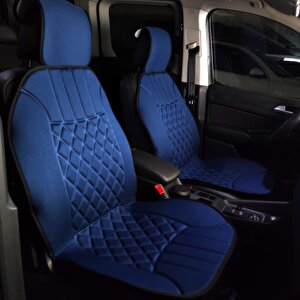 Oto Koltuk Minderi, Dacia Araçlara Uyumlu 2'li Set Özel Tasarım Minder Premi̇um Mavi