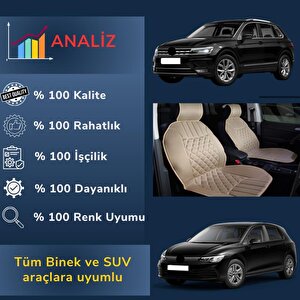 Oto Koltuk Minderi, Fi̇at Araçlara Uyumlu 2'li Set Özel Tasarım Minder Bej