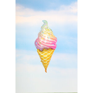 Renkli Dondurma Külah Şekilli Balon
