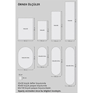 Hasır Desen Yolluk Koridor Halısı Uzun Halı Kaymaz Halı Salon Halısı Balkon Halısı Jüt Desen Halı 100x500 cm