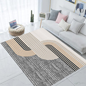 Dijital Baskı Halı, Çizgili Halı, Makinede Yıkanabilir, Salon Halısı, Yolluk, Çeyizlik
