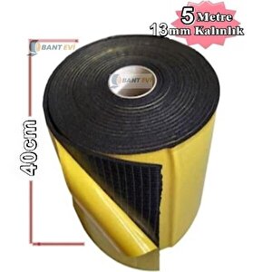 Araç Oto Ses Isı Yalıtım 40cmx5m 13mm Kalınlıkta Yapışkanlı Kauçuk İzolasyon Malzemesi 40 cm x 5 m