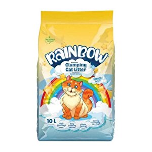 Rainbow Parfümlü İnce Taneli Bentonit Kedi Kumu 10 L