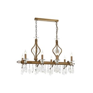 Damla Klasik Avize E14 48w 105x55cm Metal Eskitme Avonni-av-1902-8ey