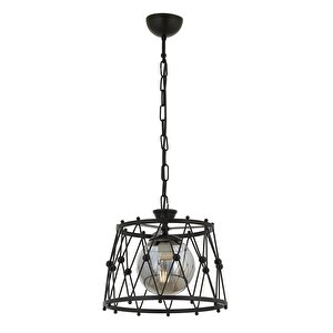 Merlin Modern Avize E27 12w 28cm Metal Siyah Avonni-av-1904-1bsy