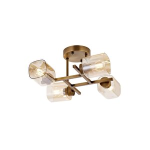 Karma Modern Avize E27 48w 44cm Metal Eskitme Avonni-ar-1836-4e