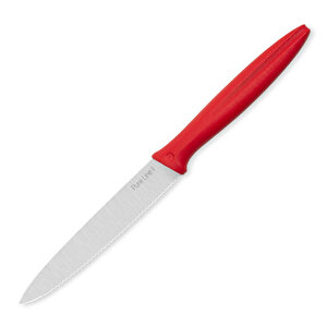 Pure Line Dişli Sebze Bıçağı 12 Cm  Kırmızı