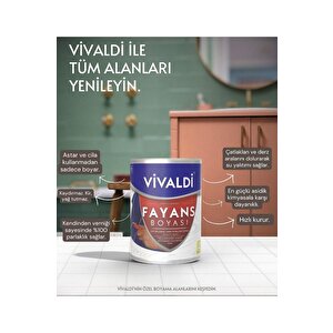 Fayans Boyası - Astar Ve Vernik Gerektirmeyen Boya - Sınırsız Renk 1 Kg İnci Tanesi