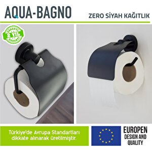 Zero Tuvalet Kağıtlığı - Mat Siyah