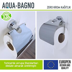 Aqua Bagno Zero Tuvalet Kağıtlığı - Parlak Krom