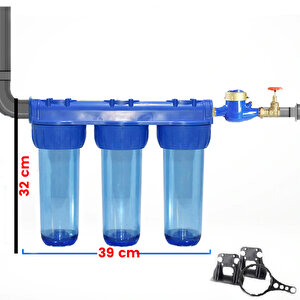 Dai̇re Gi̇ri̇ş Fi̇ltresi̇ 3 Lü Tam Set 3/4"