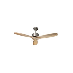 Hardwood Gri Motorlu Kremrengi Kanatlı Aydınlatmasız Duvar Kumandalı 132cm Tavan Vantilatörü