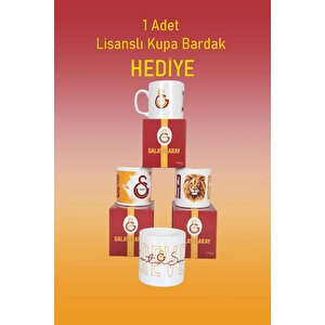 Galatasaray Parçalı Logo Çift Kişilik 7 Parça Yatak Seti - Nevresim Takımı + Yorgan + Yastık