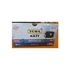 Kilit Tirajlı Oval Demir Kapı Kilidi 14cm Ym600 0575