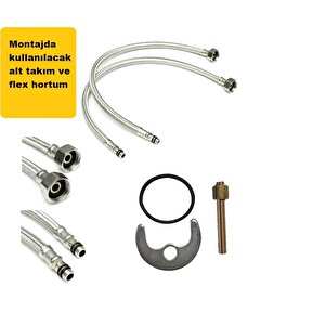 Sardıcı Ethereal Serisi Gold Detaylı Beyaz Mutfak Bataryası Eşsiz Tasarımlı Musluk