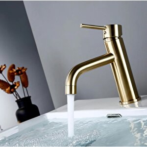 Alfa Serisi Gold Lavabo Bataryası Pirinç Dökümü