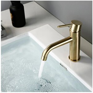 Sardıcı Alfa Serisi Gold Lavabo Bataryası Pirinç Dökümü