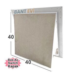 Alçıpan Müdahale Kapağı 40x40cm Bas Aç Kontrol Kapağı Menteşeli Müdahale Kapağı