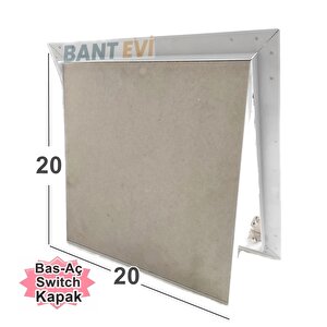 Alçıpan Müdahale Kapağı 20x20cm Bas Aç Kontrol Kapağı Menteşeli Müdahale Kapağı