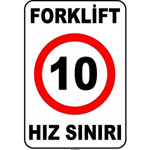 At 1425 - Forklift Kapalı Alan Hız Sınırı, 10 Km/saat