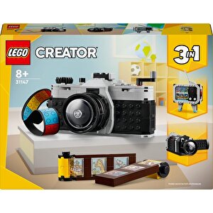 Creator Retro Fotoğraf Makinesi 31147 Yaratıcı Oyuncak Yapım Seti, 261 Parça