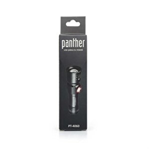 Usb Şarjlı Metal Zoom El Feneri Pt-4060