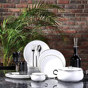 A8547 Aşiyan Collection 58 Parça Yuvarlak Yemek Takımı
