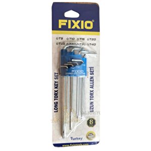 Fixio Torx Alyan Anahtar Takımı - Uzun - 8 Parça Tork Allen
