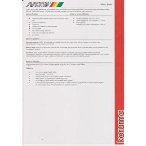 Çok Amaçlı Silikon Spreyi 400 Ml.