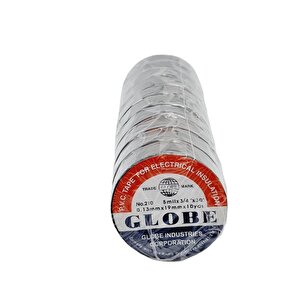 Globe Siyah İzole Elektrik Bandı | Ölçü 0.13mmx19mmx30m | 10 ADET