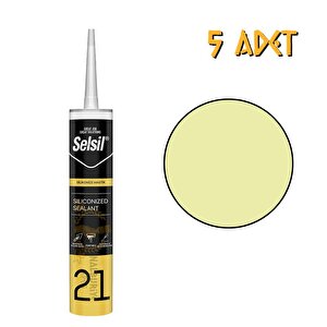 Silikonize Mastik Şampanya 500 Gr. - 5 Adet