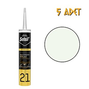 Silikonize Mastik Krem Rengi̇ 500 Gr. - 5 Adet