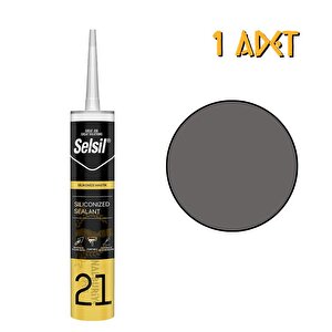 Silikonize Mastik Antrasi̇t Gri̇ 500 Gr. - 1 Adet