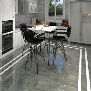 Knsz Masa Sandalye Takımı Hem105zengin Byzsyh 080*080 4 Sandalye Syhsyh Kolçaklı Sırt Minderli