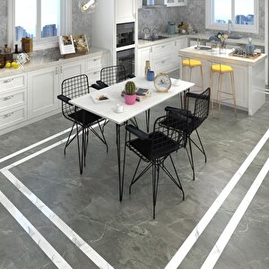 Knsz Masa Sandalye Takımı Hem75mazlum Byzsyh 100*070 Klç 4 Sandalye Syhsyh Kolçaklı