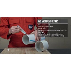 Takvegit Pvc Sert Plastik Yapıştırıcı 125 Gr.